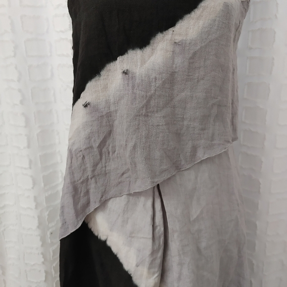 Luna Luz Linen Lagenlook Tie Dye Dress Size S - Picture 4 of 14